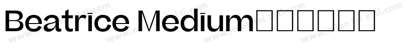 Beatrice Medium字体转换
